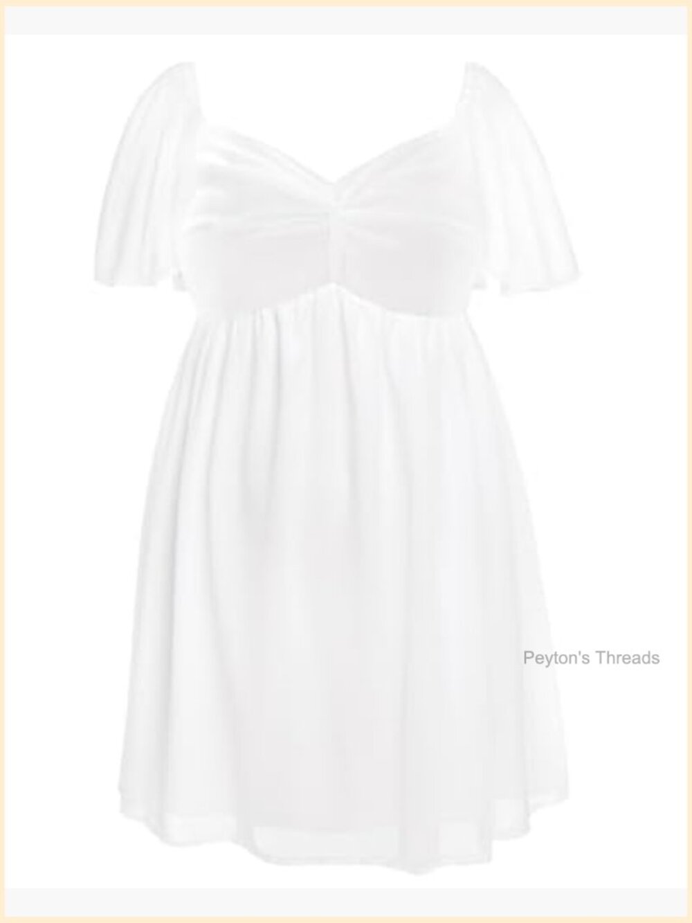 Plus Size Graduation Chiffon A-Line Short Dress Sweetheart Neckline Ruffle - Picture 5 of 7